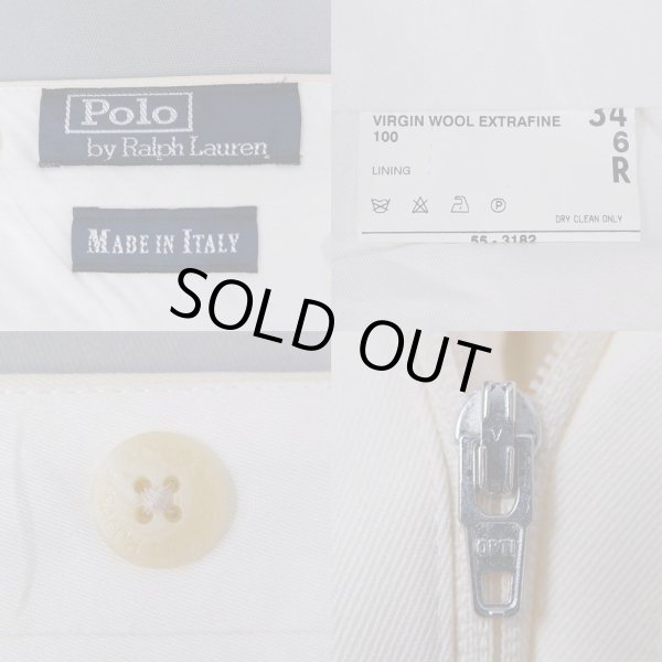 画像3: 90's Polo Ralph Lauren サマーウールスラックス “MADE IN ITALY" (3)