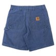 画像1: 80-90's Carhartt ダック ペインターショーツ “BLUE / MADE IN USA” (1)