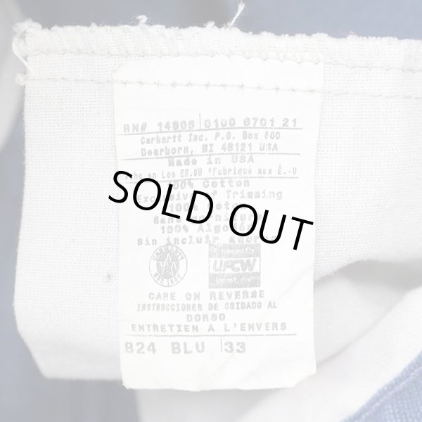 画像3: 80-90's Carhartt ダック ペインターショーツ “BLUE / MADE IN USA” (3)