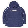 画像1: 00's NIKE ロゴ刺繍 フリースパーカー "NAVY" (1)