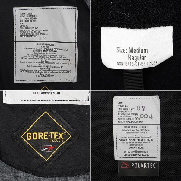 画像2: 00's US.NAVY NWU Type1 GORE-TEX PARKA "M-R / with Fleece Liner" (2)