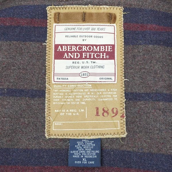 画像2: 90's ABERCROMBIE & FITCH ダックワークジャケット (2)