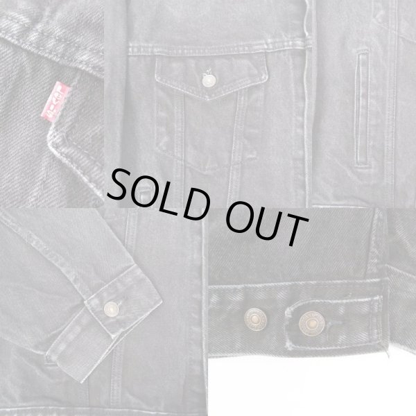 画像4: 90's Levi's 70507-4159 ブラックデニムジャケット (4)