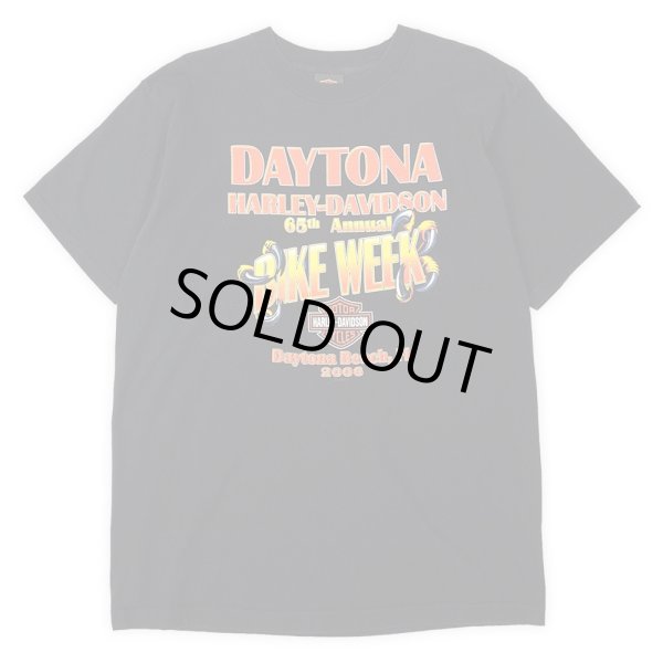 画像1: 00's HARLEY DAVIDSON 両面プリントTシャツ "MADE IN USA / Daytona 65th Annual Bike Week 2006" (1)