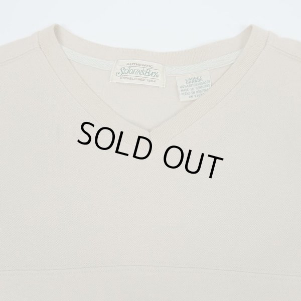 画像3: 90's ST. JOHN'S BAY Vネック コットンピケ カットソー (3)