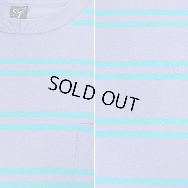 画像4: 90's LANDS' END マルチボーダー ポケットTシャツ "MADE IN USA" (4)