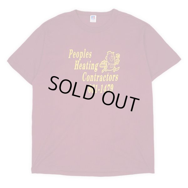 画像1: 80's RUSSELL プリントTシャツ "Burgundy / MADE IN USA" (1)