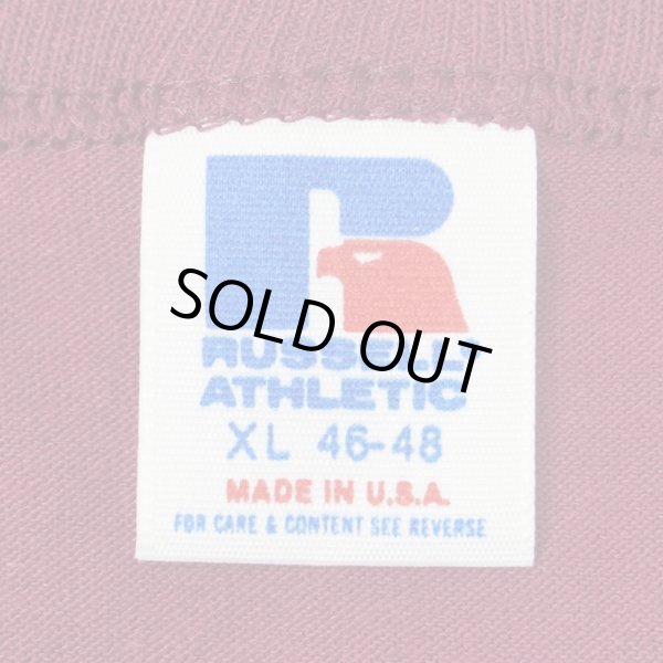 画像2: 80's RUSSELL プリントTシャツ "Burgundy / MADE IN USA" (2)