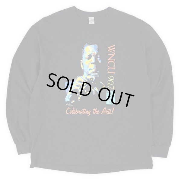 画像1: 00's WNCU 90.7 JAZZ L/S プリントTシャツ (1)