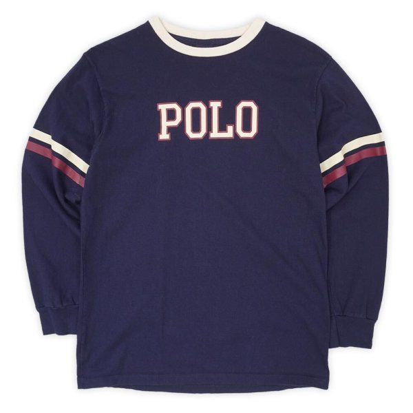 画像1: 90's Polo Ralph Lauren L/S ロゴプリントTシャツ (1)