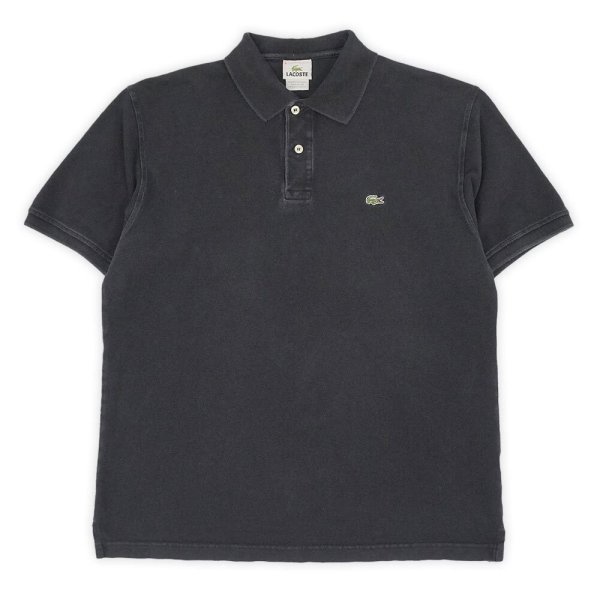 画像1: Late 90's LACOSTE ポロシャツ "DESIGNED IN FRANCE / BLACK" (1)