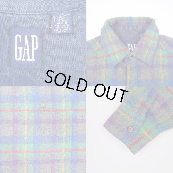 画像3: 90's OLD GAP ウールシャツ (3)