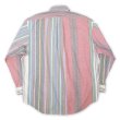 画像2: 90's Polo Ralph Lauren マルチストライプ ボタンダウンシャツ (2)
