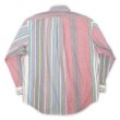 画像2: 90's Polo Ralph Lauren マルチストライプ ボタンダウンシャツ (2)