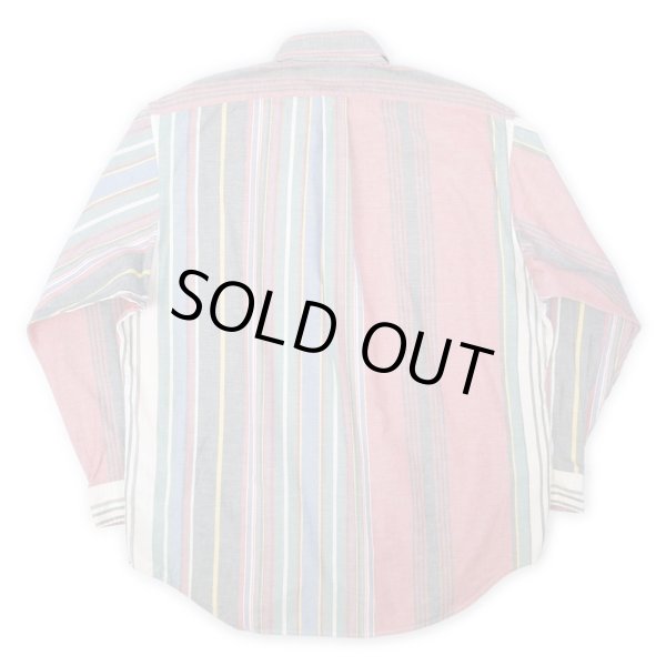 画像2: 90's Polo Ralph Lauren マルチストライプ ボタンダウンシャツ (2)