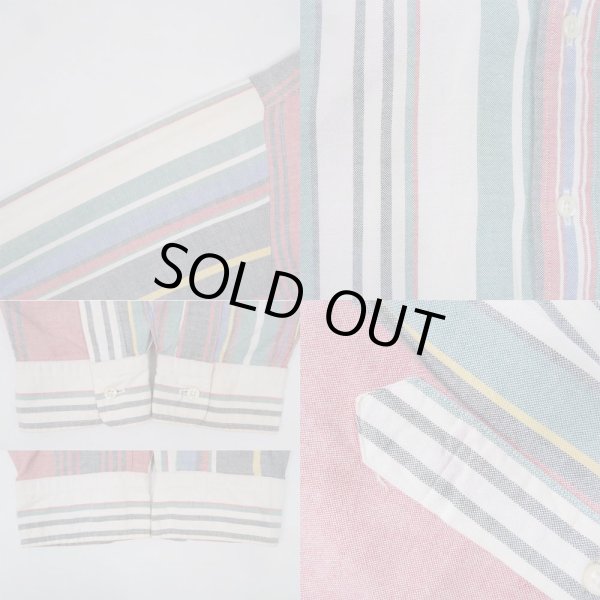 画像4: 90's Polo Ralph Lauren マルチストライプ ボタンダウンシャツ (4)