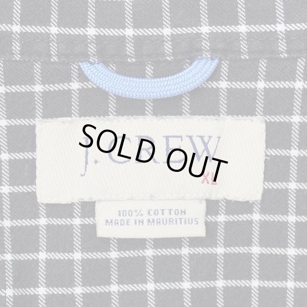 画像2: Early 00's J.CREW ボタンダウンシャツ "BLACK Plaid" (2)