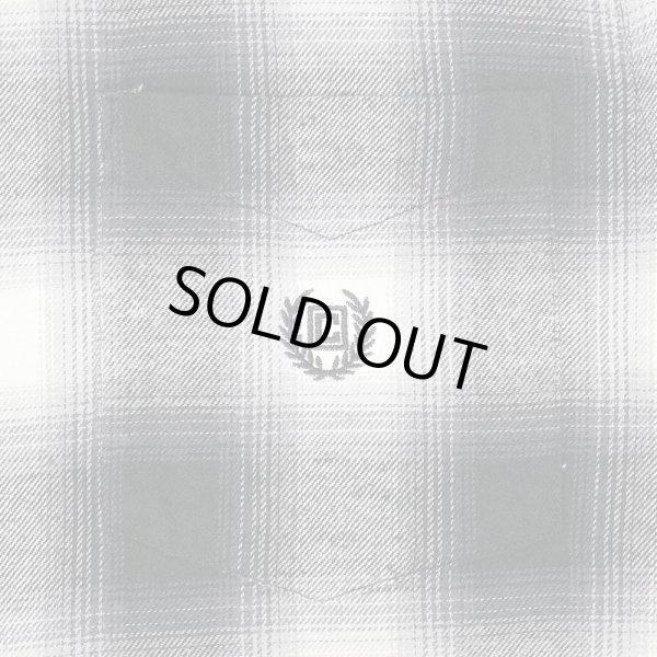 画像3: 00's CHAPS フランネル ボタンダウンシャツ "Black Ombre Plaid" (3)