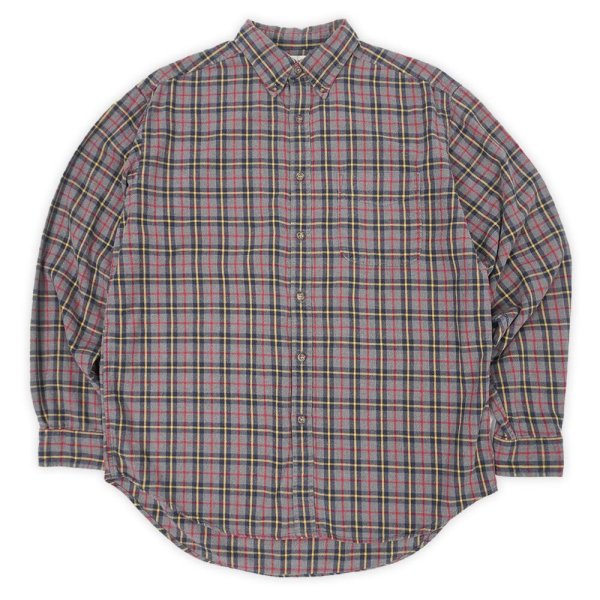 画像1: 90's J.CREW フランネル ボタンダウンシャツ (1)
