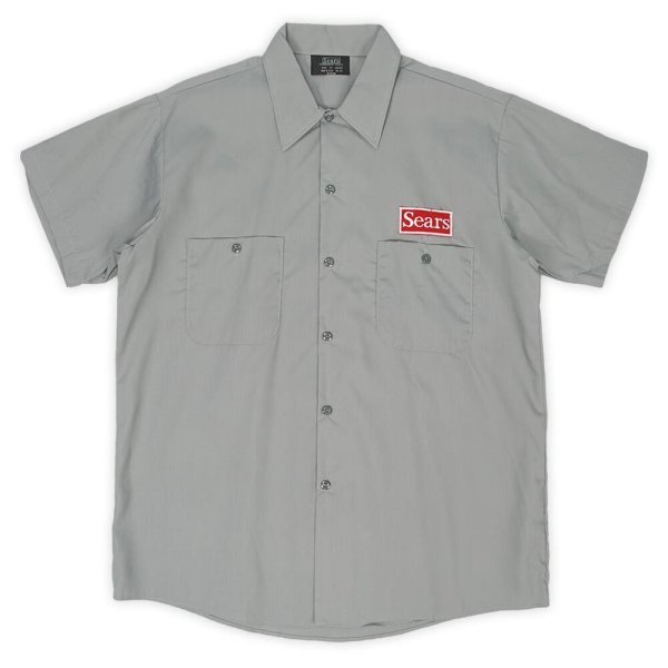 画像1: 70's Sears S/S ワークシャツ "MADE IN USA / DEADSTOCK" (1)