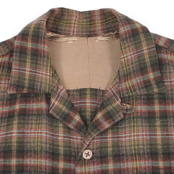 画像2: 50's Unknown オープンカラー ウールシャツ (2)