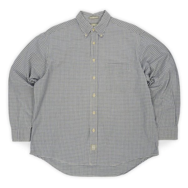 画像1: 90-00's ARROW ボタンダウンシャツ "BIG OXFORD / BLUE PLAID" (1)