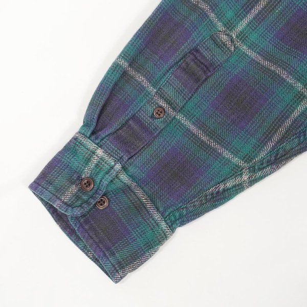 画像3: 90's OLD GAP ヘビーネルシャツ "Omble Plaid" (3)