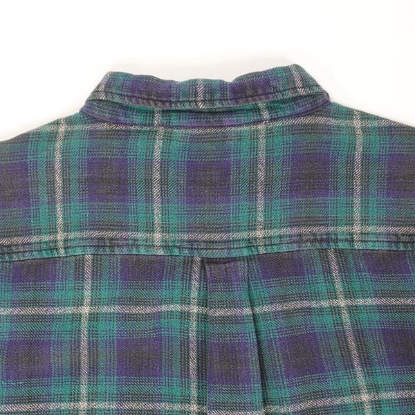 画像4: 90's OLD GAP ヘビーネルシャツ "Omble Plaid" (4)