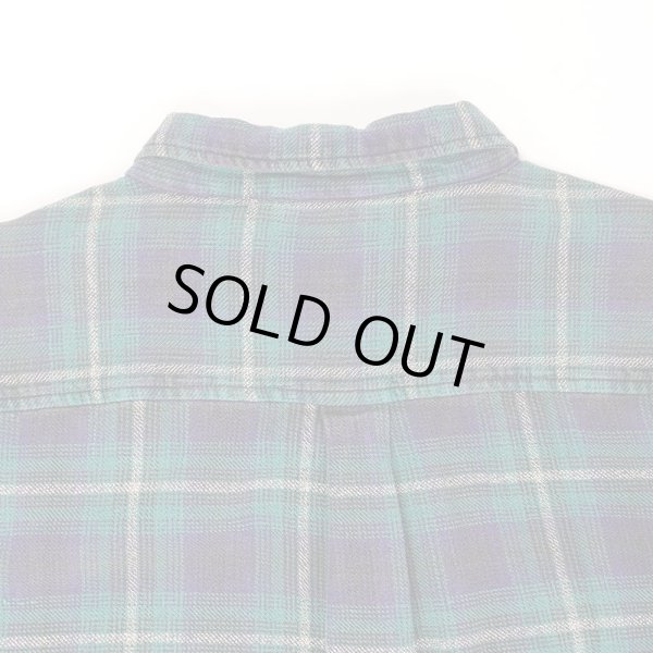 画像4: 90's OLD GAP ヘビーネルシャツ "Omble Plaid" (4)