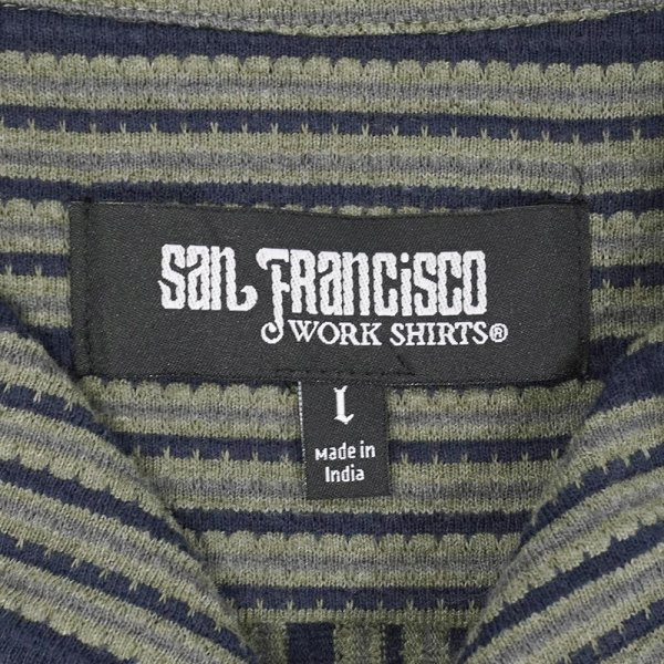 画像2: 00's SAN FRANCISCO WORK SHIRTS S/S オープンカラーシャツ (2)