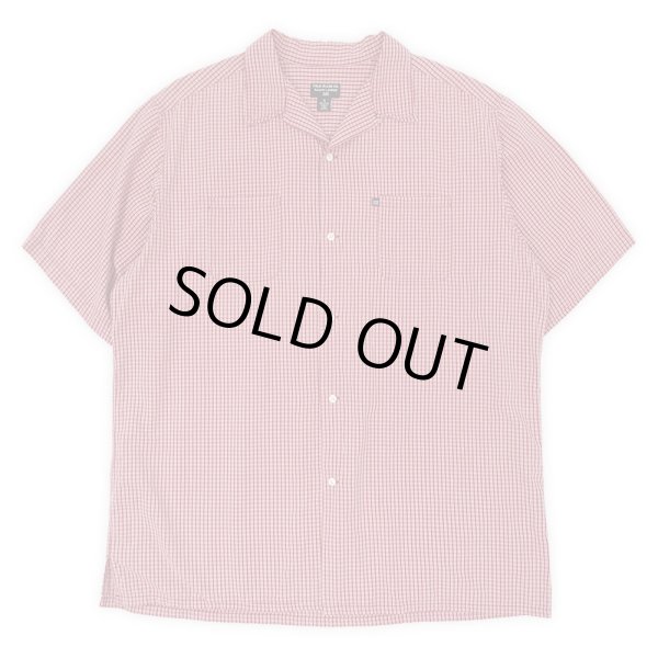 画像1: 90's POLO JEANS S/S オープンカラーシャツ "Red Plaid" (1)