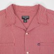 画像3: 90's POLO JEANS S/S オープンカラーシャツ "Red Plaid" (3)