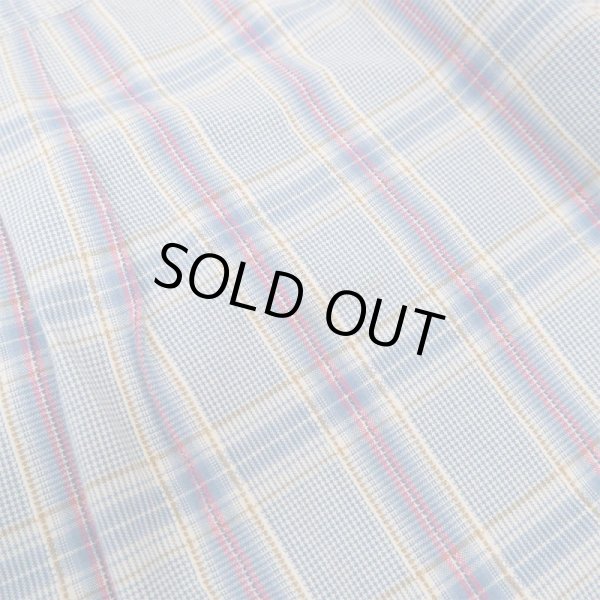 画像4: 90's ST. JOHN'S BAY オンブレチェック柄 バンドカラーシャツ (4)