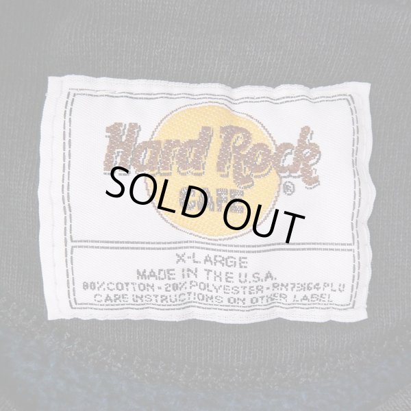 画像2: 90's Hard Rock CAFE ロゴ刺繍 スウェット "MADE IN USA" (2)