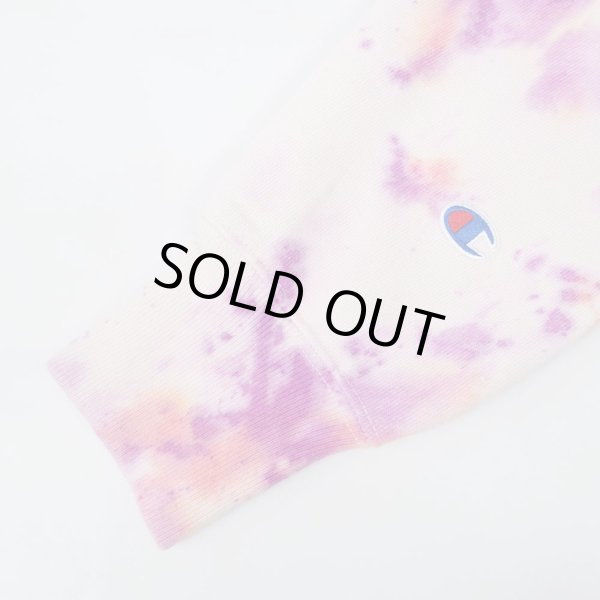 画像4: 00's Champion リバースウィーブ スウェット “目付き / タイダイ染め” (4)