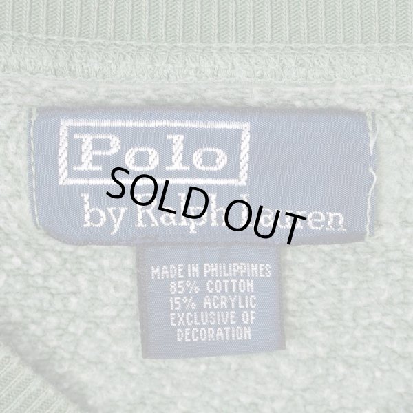 画像2: 90's Polo Ralph Lauren Vネック スウェット (2)