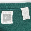 画像2: 90's OLD GAP 前V ブランクスウェット "FADE GREEN" (2)