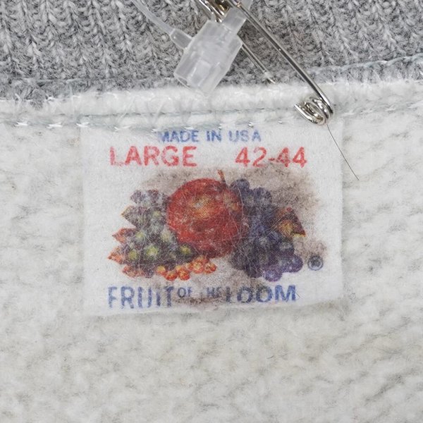 画像2: 60-70's Fruit of the loom ブランクスウェット "MADE IN USA" (2)