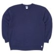 画像1: 90's RUSSELL 前V ブランクスウェット "NAVY / MADE IN USA" (1)