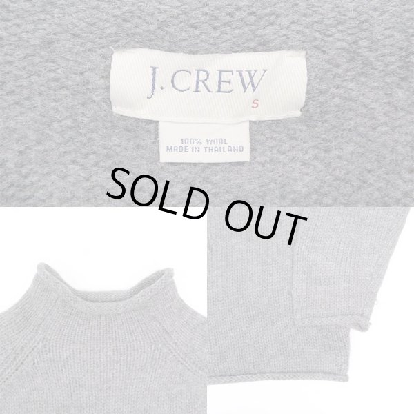 画像3: 00's J.CREW ロールネック ウールニット "GRAY" (3)