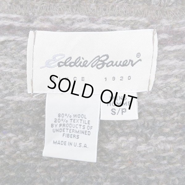画像2: 90's Eddie Bauer ノルディック柄 ウールニット "MADE IN USA / 白タグ" (2)
