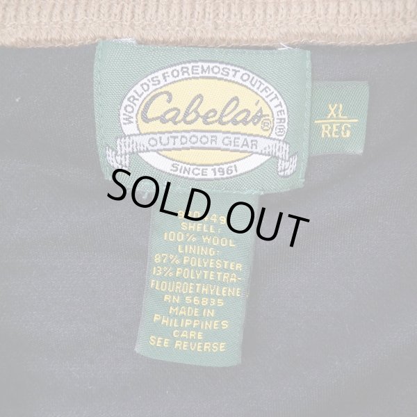 画像2: 90-00's Cabela's ヘンリーネック ウールニット (2)