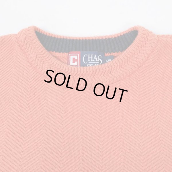 画像4: 00's CHAPS ヘリンボーン コットンニット (4)