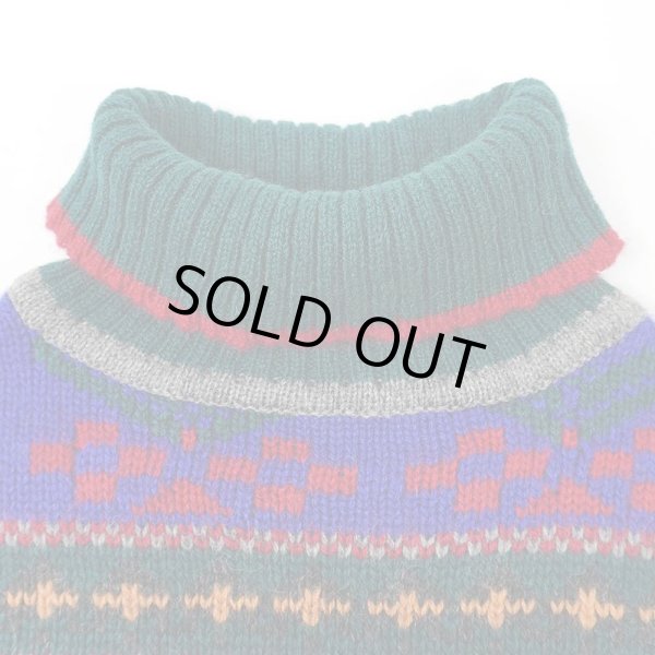 画像3: 90's Eddie Bauer タートルネック ウールニット "黒タグ" (3)