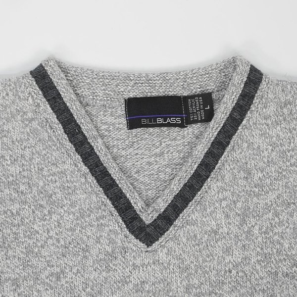 画像3: 90's BILL BLASS Vネック コットンニット "MADE IN USA" (3)