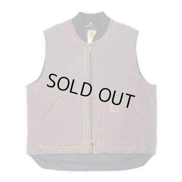 画像1: Early 00's Carhartt ダックベスト "V02 CHT / MADE IN USA" (1)