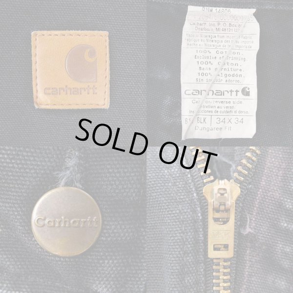 画像3: 00's Carhartt ダックペインターパンツ “BLACK” (3)