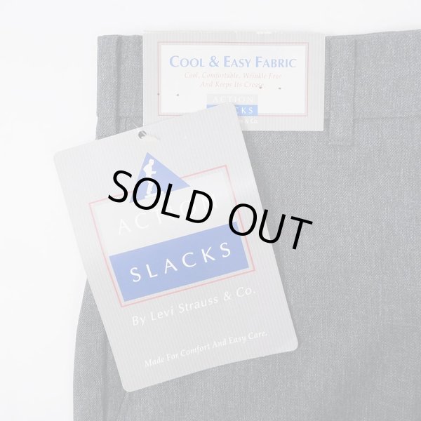 画像3: 90's Levi's アクションスラックス "DEADSTOCK / W34 L30 / HEATHER GRAY" (3)
