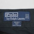 画像3: 00's Polo Ralph Lauren ノータック チノトラウザー "PROSPECT PANT / BLACK / W34 L32" (3)