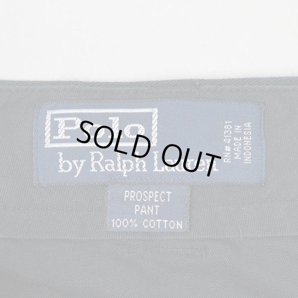 画像3: 00's Polo Ralph Lauren ノータック チノトラウザー "PROSPECT PANT / BLACK / W34 L32" (3)